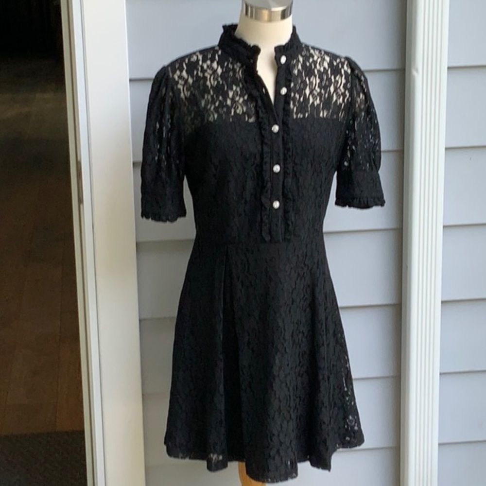 BEAUTIFUL LACE AQUA DRESS SZ MED NEVER WORN NO TAG